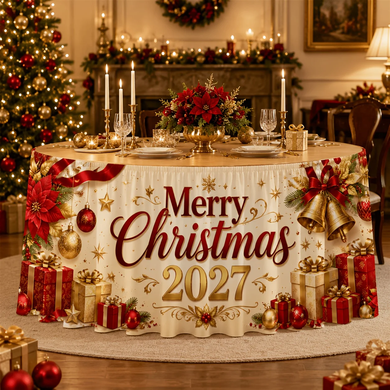 1 piece of tablecloth, 