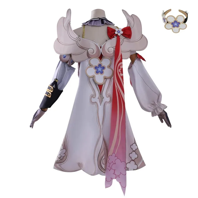 Honkai Star Rail Tribbie-Conjunto de disfraz de Cosplay para mujer, bonito vestido de Lolita, peluca y tocado incluidos, cosplay para fiesta de Halloween Uni