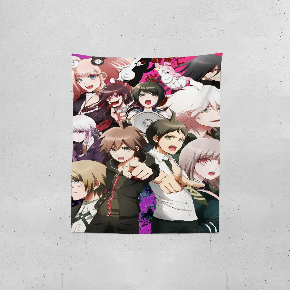 Danganronpa Tapestry Creative Pattern Photo Living Room Wall Art Tapestry Decor Party Outdoor Decorate Banners