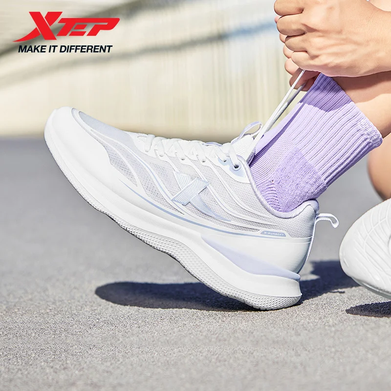 

Xtep Female's Running Shoes 2025 Summer New Arrival Rebound Comfortable Soft Breathable Support Stability Sneakers 875318110037