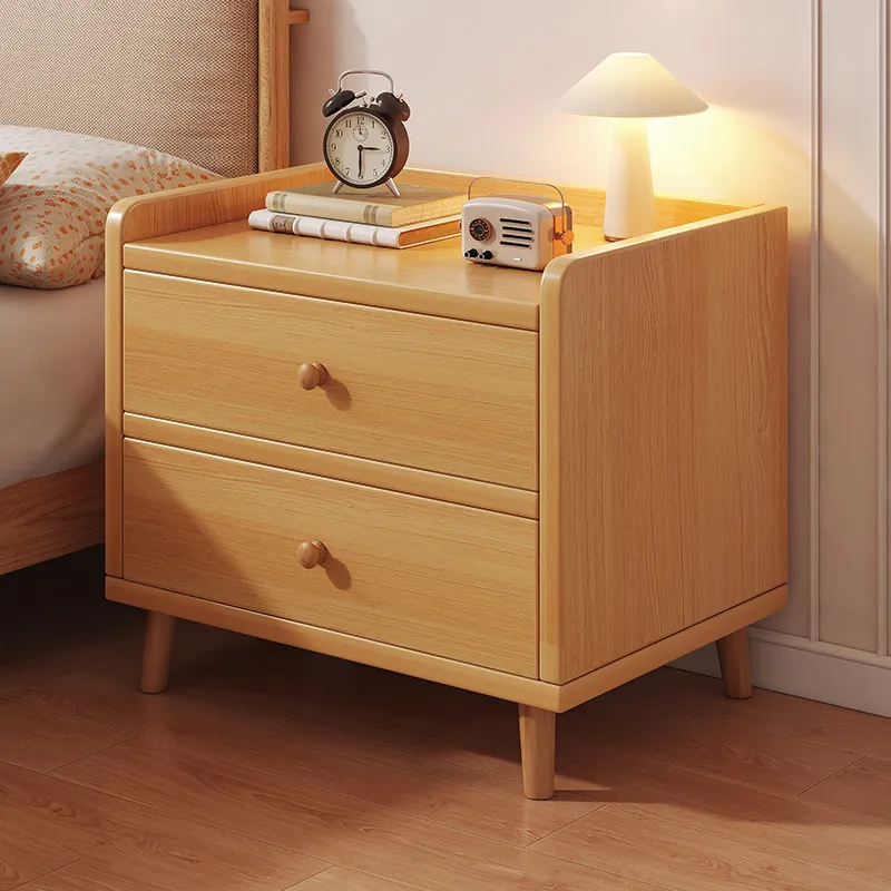 Librero Nordic - Mesita de noche nórdica con cajones de almacenamiento, organizador de maquillaje, mesita de noche sencilla, decorativa, estrecha, muebles de salón