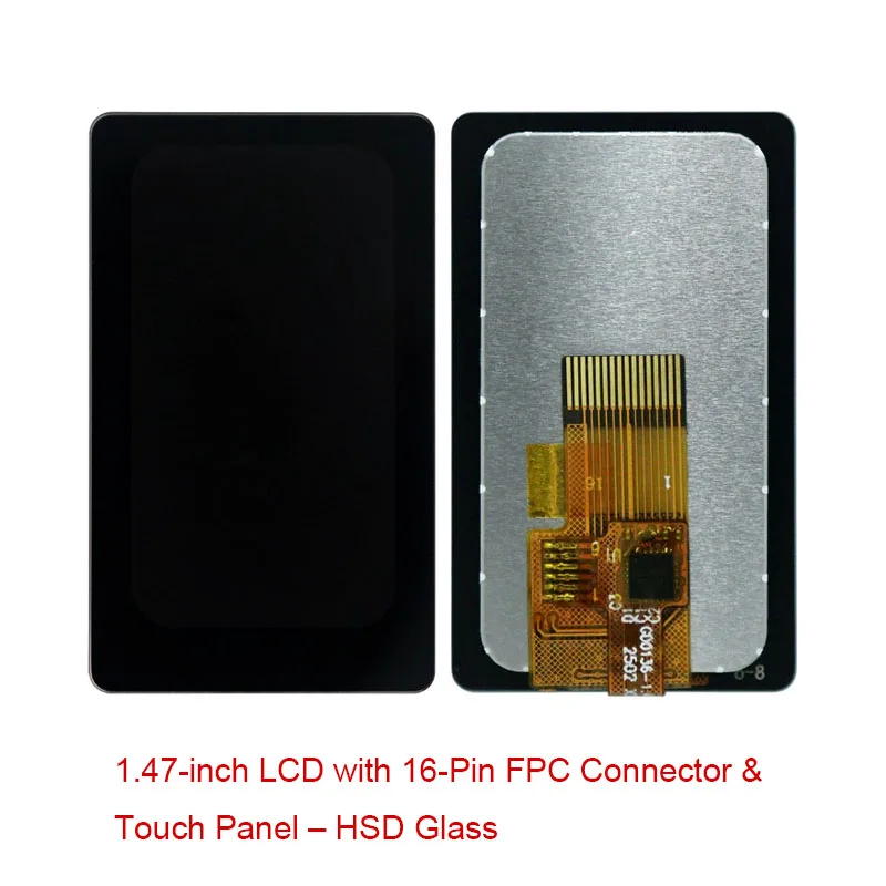 Tela LCD TFT de 1,47 polegadas - Driver IC GC9307, resolução 172x320, interface SPI, tela colorida pequena (painel baixo)