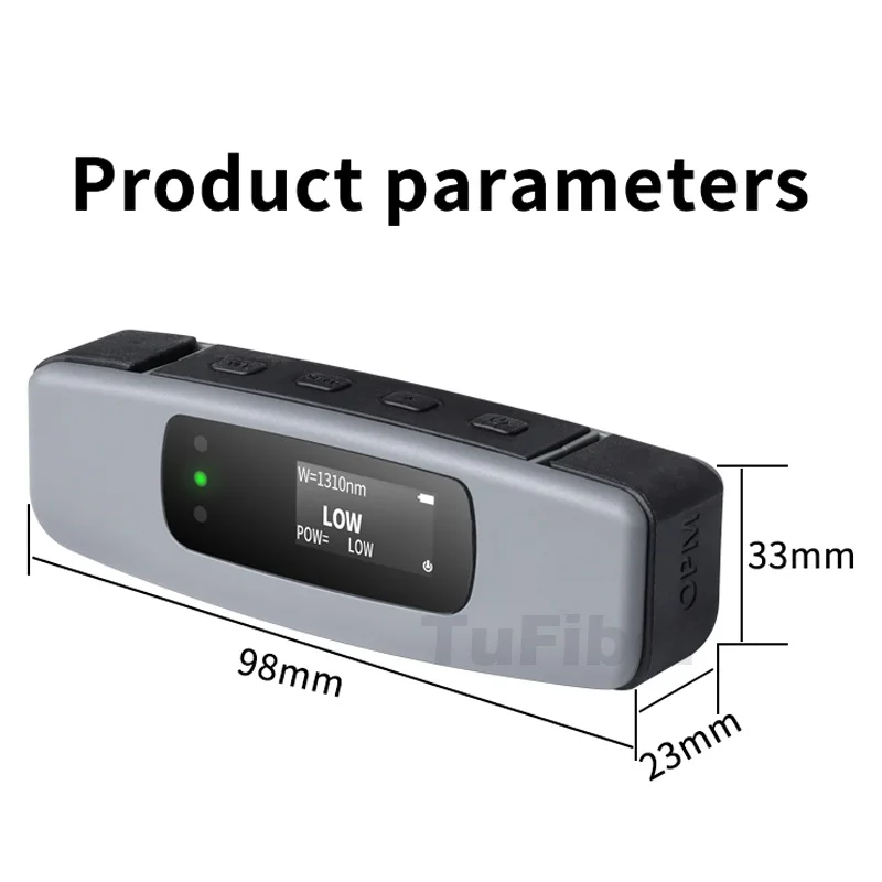 Mini misuratore di potenza ottico OPM localizzatore di guasti visivo Test del cavo di rete ottica Tester VFL 5/10/20/30/50MW LED Light FTTH