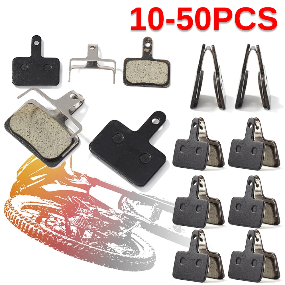 10-50 Set MTB Road Bicycle Disc Brake Pads for SHIMANO B01S MT200 M315 M375 M395 M416 Resin Semi-Metallic Cycling Brake Pad Part