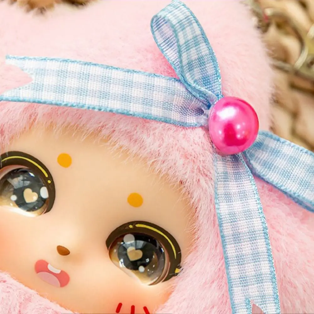 Decoratie Rubberen Gezicht Lucky Star Sleutelhanger Cartoon Ontwerp Grote Ogen Lucky Star Rugzak Hanger Kawaii Mooie Pop Gevuld