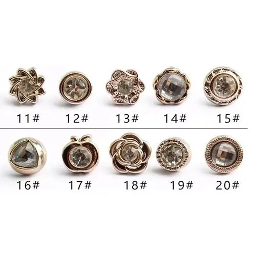 10pcs/Fashion Brooch SetPrevent Accidental Exposure Buttons Brooch Badge Cufflinks Button Detachable Buttons Sewing Accessories - Image 8