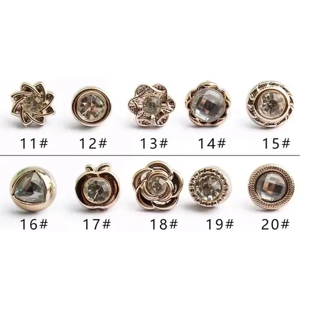 10pcs/Fashion Brooch SetPrevent Accidental Exposure Buttons Brooch Badge Cufflinks Button Detachable Buttons Sewing Accessories - Image 8