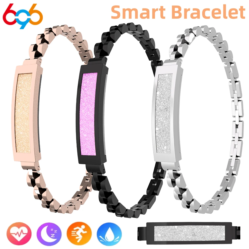 

Умный браслет-цепочка для женщин, приложение с подключением через Bluetooth, ультратонкий браслет, женский водонепроницаемый мультиспортивный монитор сердечного сна