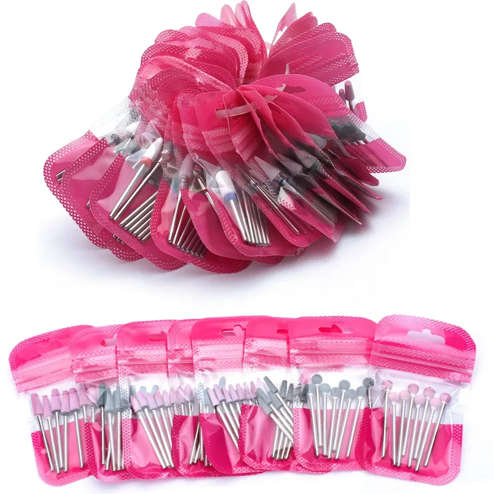 

8 шт., керамические сверла для ногтей, фрезы для электрического маникюра, полировальные биты, инструменты для очистки кутикулы, маникюрные инструменты, аксессуары для ногтей