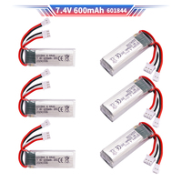 7.4V 600mah battery with charging cable for WLToys F959 XK DHC-2 A600 A700 A800 A430 RC Airplane RTF Spare Parts 2s 7.4v battery