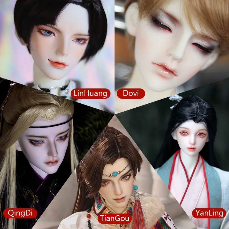 1/3 BJD Head Only Cavil Dovi Girola LinHuan QingDi Reinhard TianGou YanLing Resin SD Artist Hand Made Gift for  Use