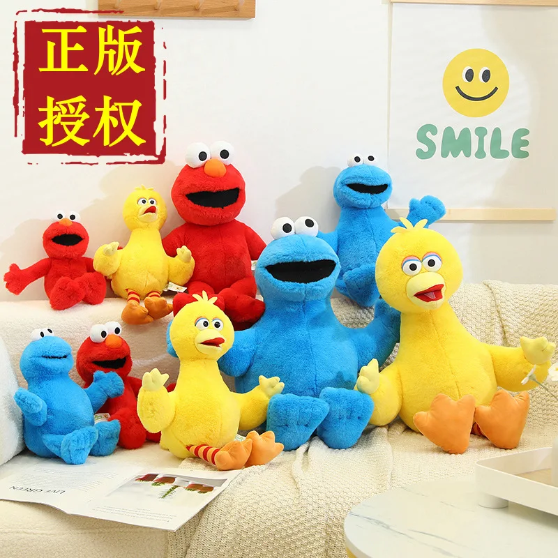 

2026 new Aimo plush toy yellow big bird movie peripheral doll blue biscuit monster holiday heart stirring gift