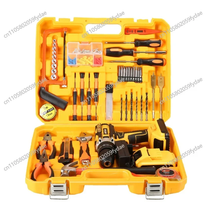 124-piece Hand Drill Set, Lithium Battery Drill Set, Multi-functional Power Tools