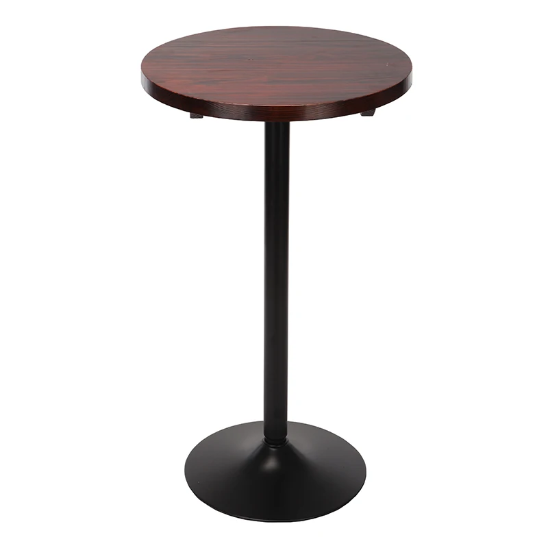 

Carbonized Solid Wood Bar Table,Simple Home Bar High Round Table