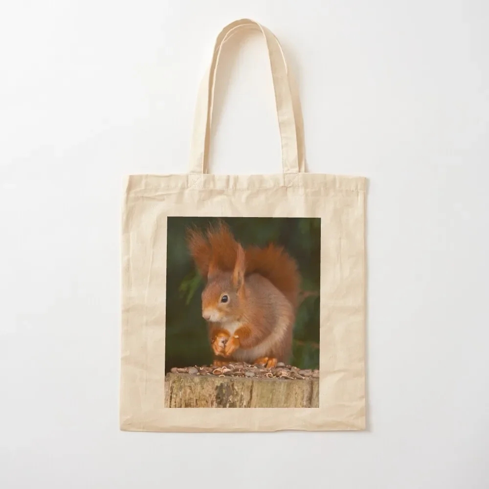 

Red Squirrel Tote Bag Women bags reusable grocery bags canvas bags Tote Bag