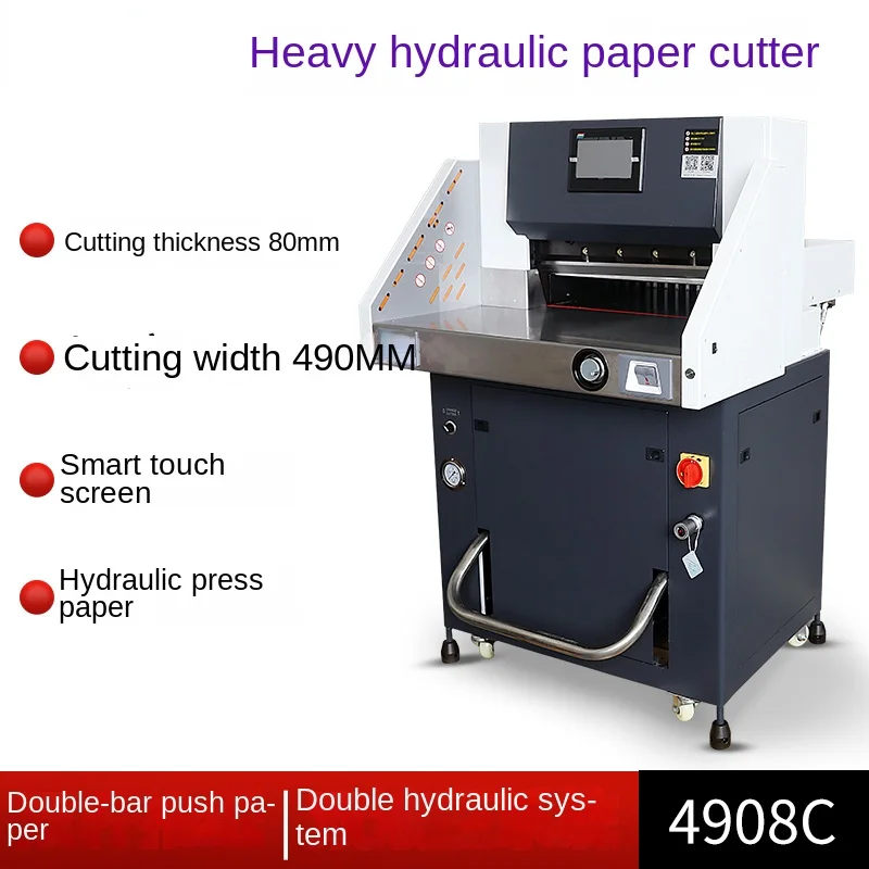 4908c High-Speed Heavy Hydraulic Paper Cutter Automatic Paper Cutting Thick Layer Paper Cutting Machine Double Hydraulic