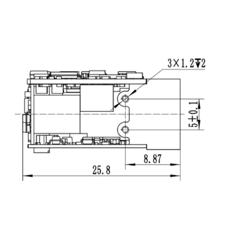وحدة تحديد المدى بالليزر الأنيقة 1500 متر طويلة المدى 1.5 كجم 905Nm Fordrone Pod PTZ تتراوح الاستشعار