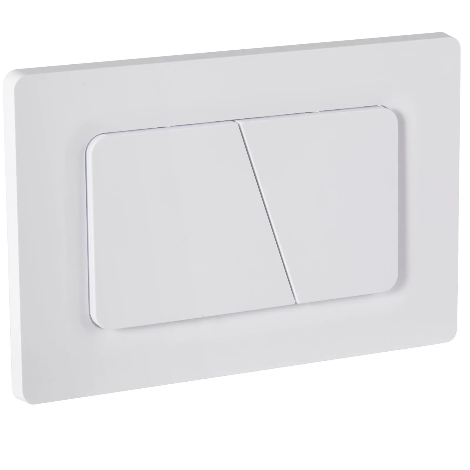 Dual Flush Button Plate Compatible with Geberit Sigma 01 20 30 Series White Panel with Concealed Toilet Tank Parts