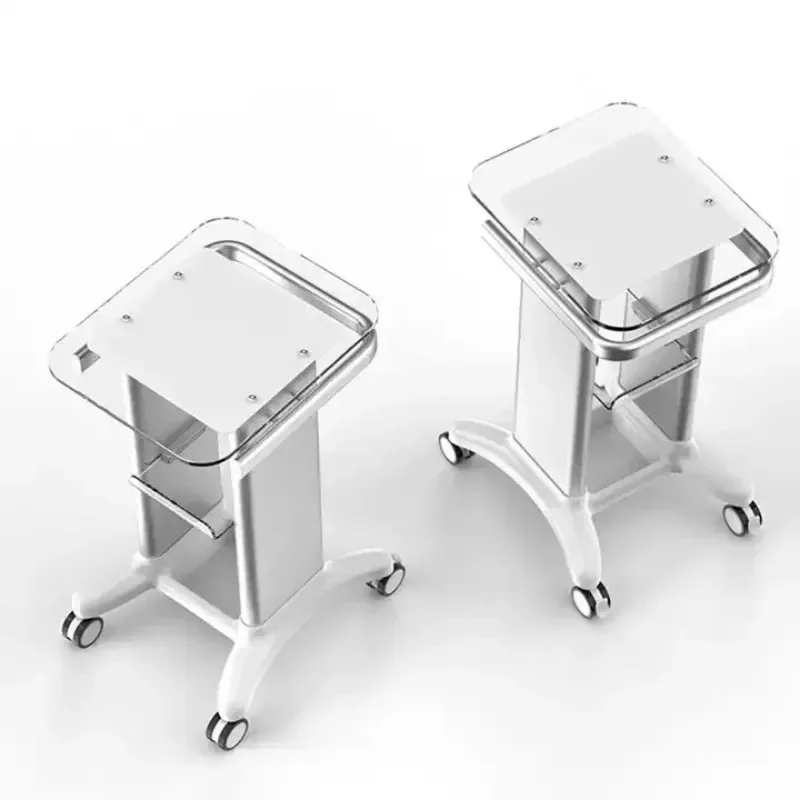 

High Quality Aluminum ABS Mobile Support Cart for Various Beauty Machines - Durable And Versatile Salon Furniture