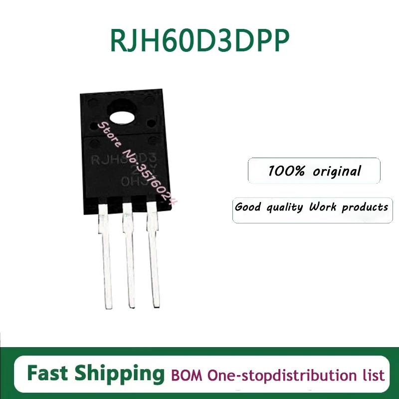 10PCS/lot  RJH60D3 RJH60D3DPP TO-220F 600V 17A 100% NEW