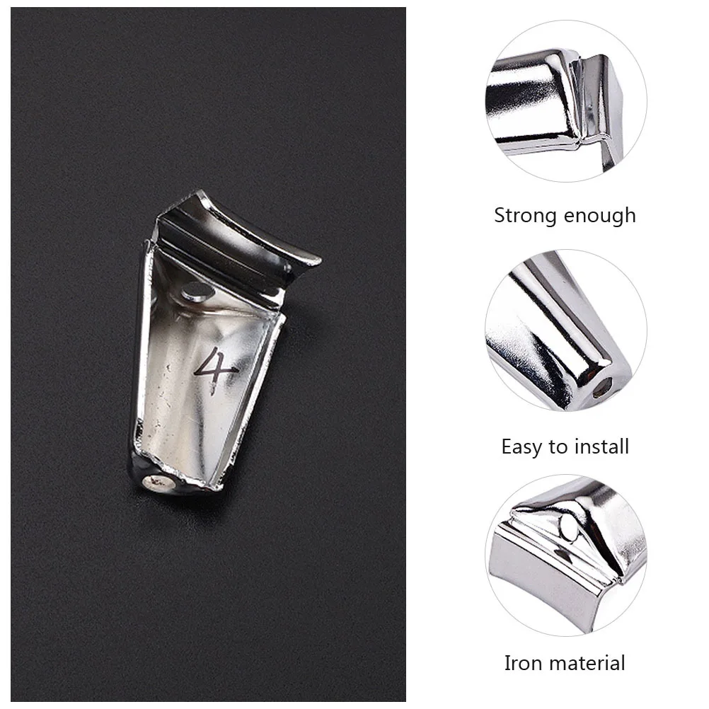 

2 Pcs Iron Drum Hook Accessories Stand Parts Bass Leg Mount Metal Replacement Claw