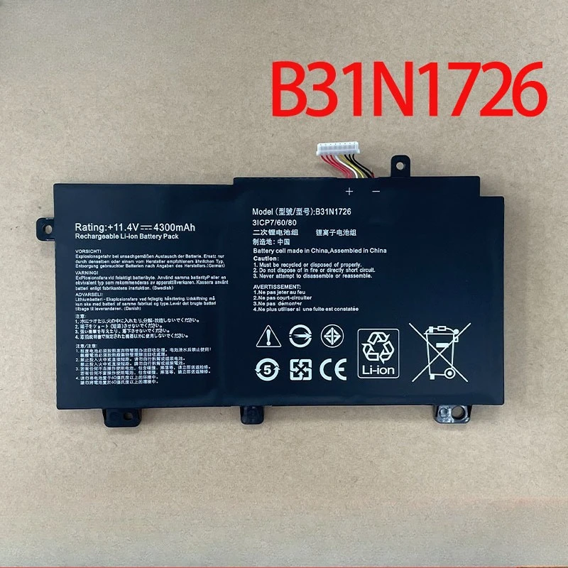 New B31N1726 Battery for Asus FX80 FX86 TUF FX504 FX504G FX504GD FX504GE FX504GM FX505 FX505DT FX505DV A15 FA506IU A17 FA706