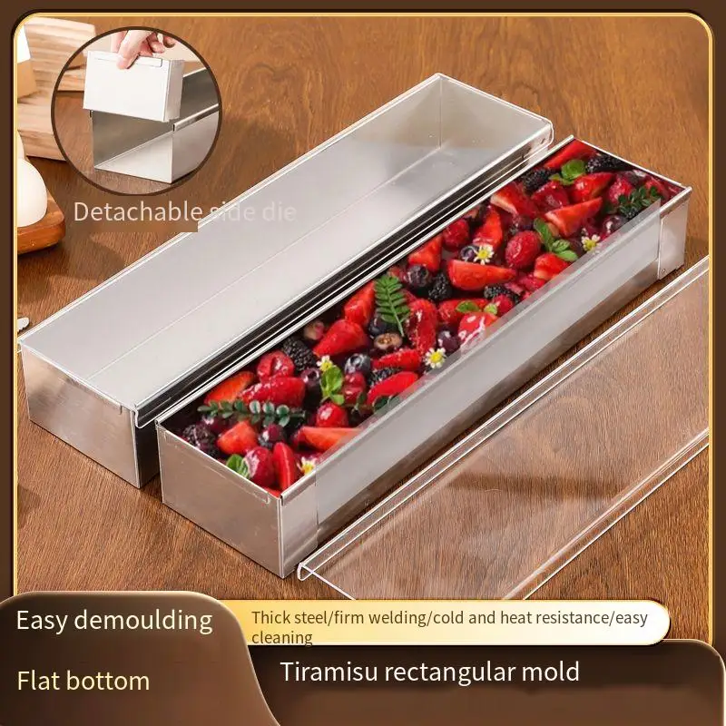 صينية كعكة تيراميسو مستطيلة، مناسبة لتيراميسو، تشيز كيك، قوالب خبز كعكة موس، الحرف اليدوية، أدوات المطبخ