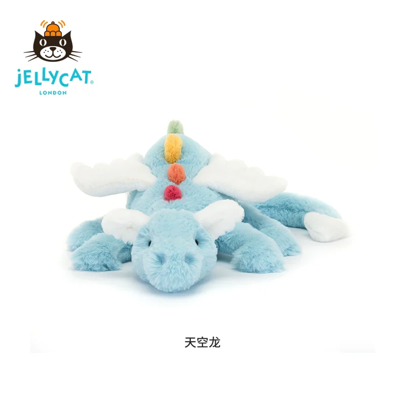 

Плюшевая игрушка-дракон Jellycat Sky Fuchsia Mallory Matcha Snow Dragon, большой размер, супермягкая, для объятий, подарок для детей и взрослых