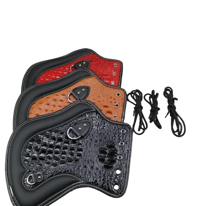 

Универсальный тепловой седло для мотоцикла, дефлекторы крышки двигателя из искусственной кожи, подходят для Touring Road Glide Sportster Dyna Softail