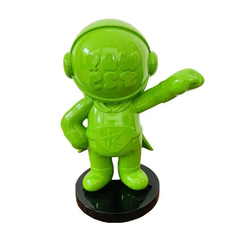 Cute and unique electroplated resin space man sculptures and figurines for home, office, and store decorations and collections.