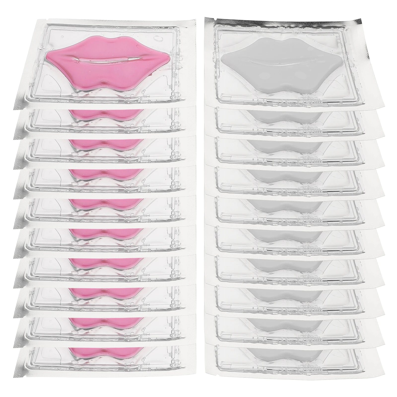 

20 Pcs Lip Mask Sheets Moisturizing Sleeping Patches Collagen Gel Pads Wrinkle Reduction Crystal Design Portable