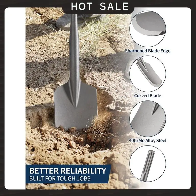 

24-Hour Delivery For SDS Max Clay Spade 4-1/2 In. X 17 In. Steel Drill Shovel Bit For SDS Max Mortar Shovel