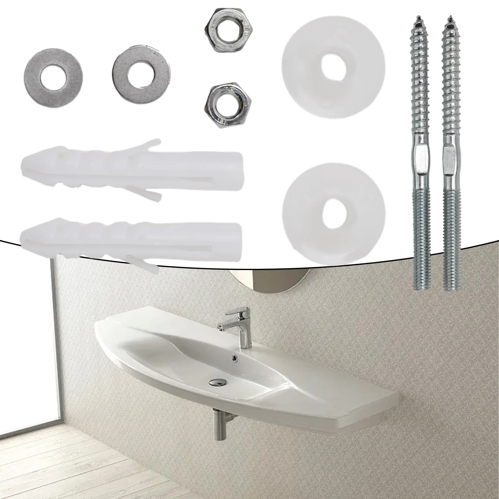 

Zigong Washbasin Mounting Screw Set Intended for Wall Mounted Installations Requiring Expansion Anchor Support