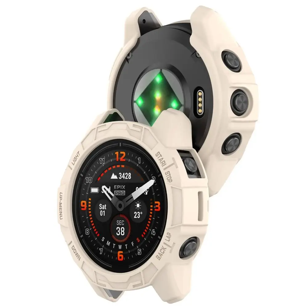 51MM Protective Case Frame TPU Edge Shell Accessories Bumper Screen Protector for Garmin Epix Pro 51MM/Fenix 7X Pro/Fenix 7X