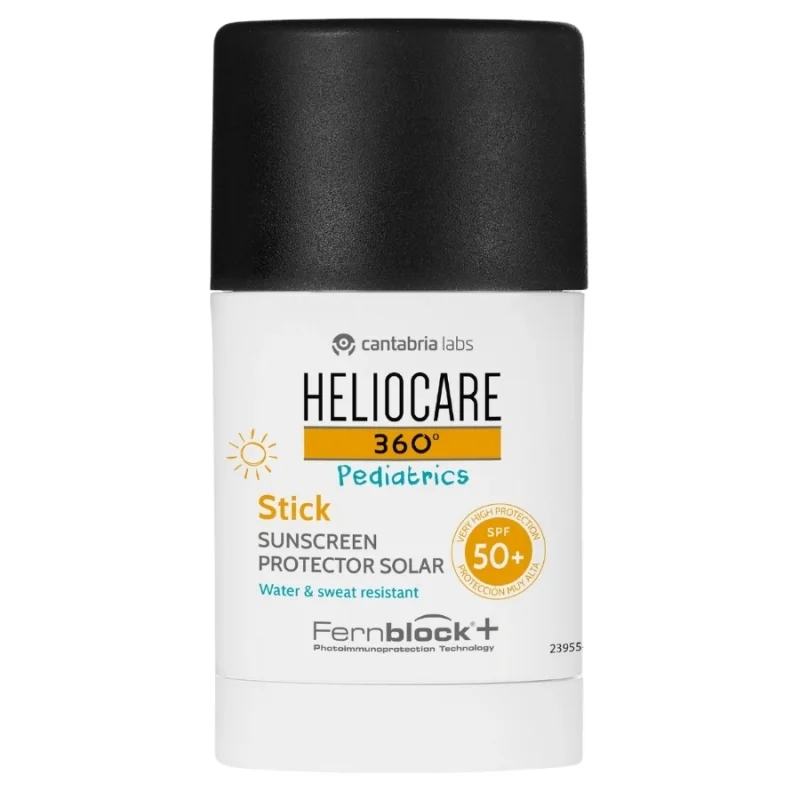 Laboratorios Cantabria. Heliocare 360º Pediatrics Stick SPF 50+ Fotoprotección facial muy alta para niños, en un práctico formato stick de fácil aplicación