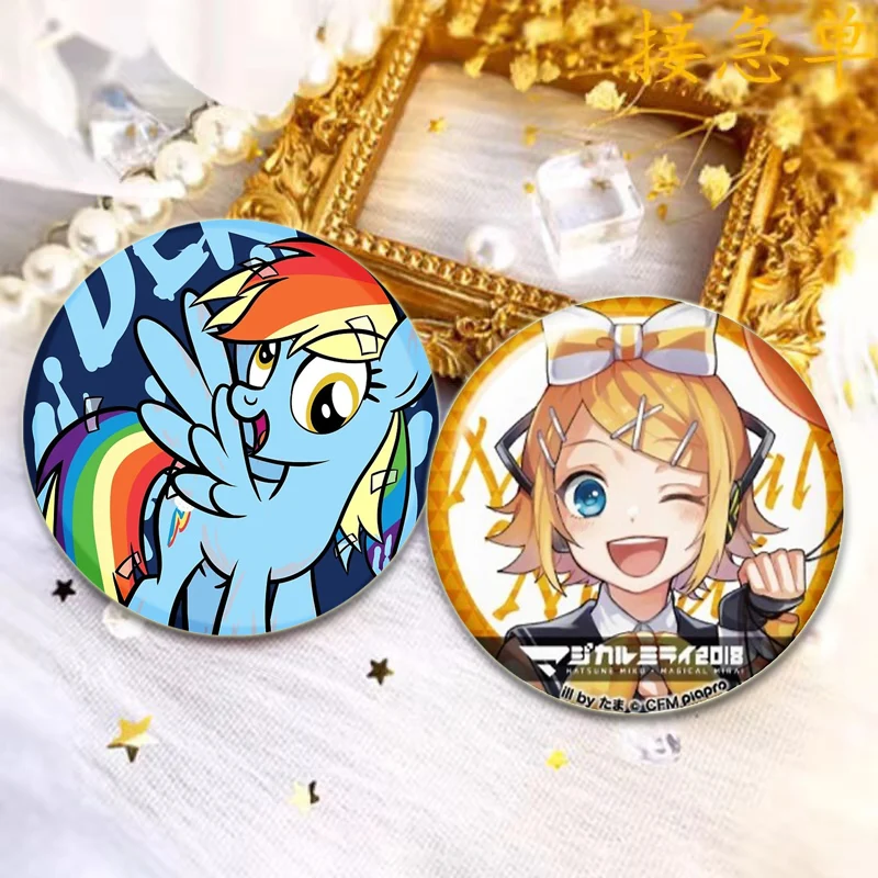 Anime Character Series Creative Badge Satoru Gojo Geto Suguru Button Pin Funny Cartoon Dome Cat Brooch Round Handmade Accessorie