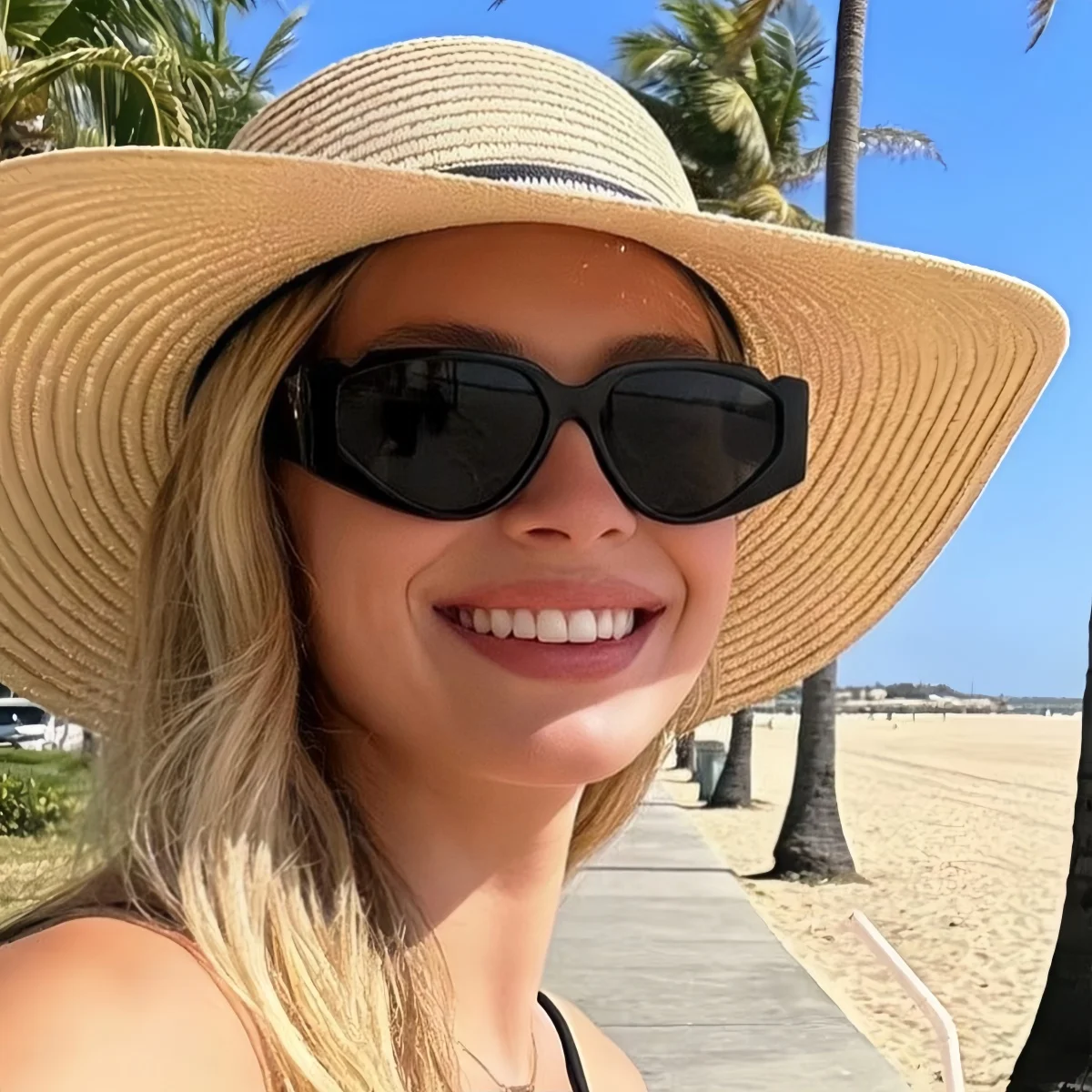 European and American style women's cat eyes Y2K fashionable sunglasses trendy and versatile summer sun shading, sun protection,