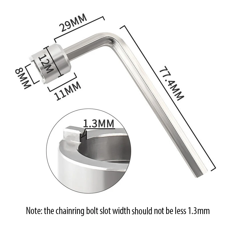 Bike Chainring Nut Wrench Removing Tool Bicycle Chainwheel Chain Ring Bolt Screw Spanner Repair Installation Tool