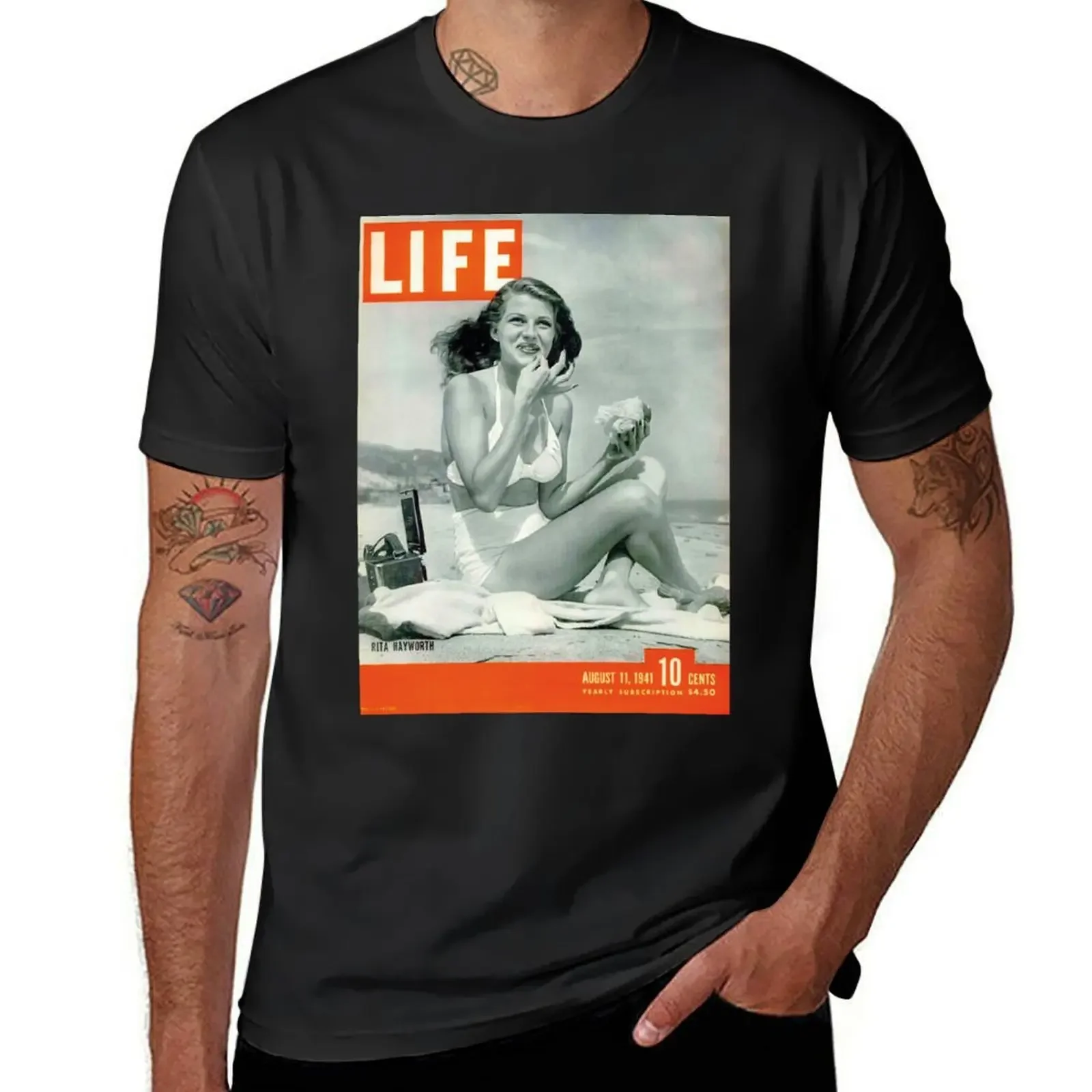 

Rita Hayworth T-Shirt cotton graphic tees anime boys animal print quick-drying t shirts men