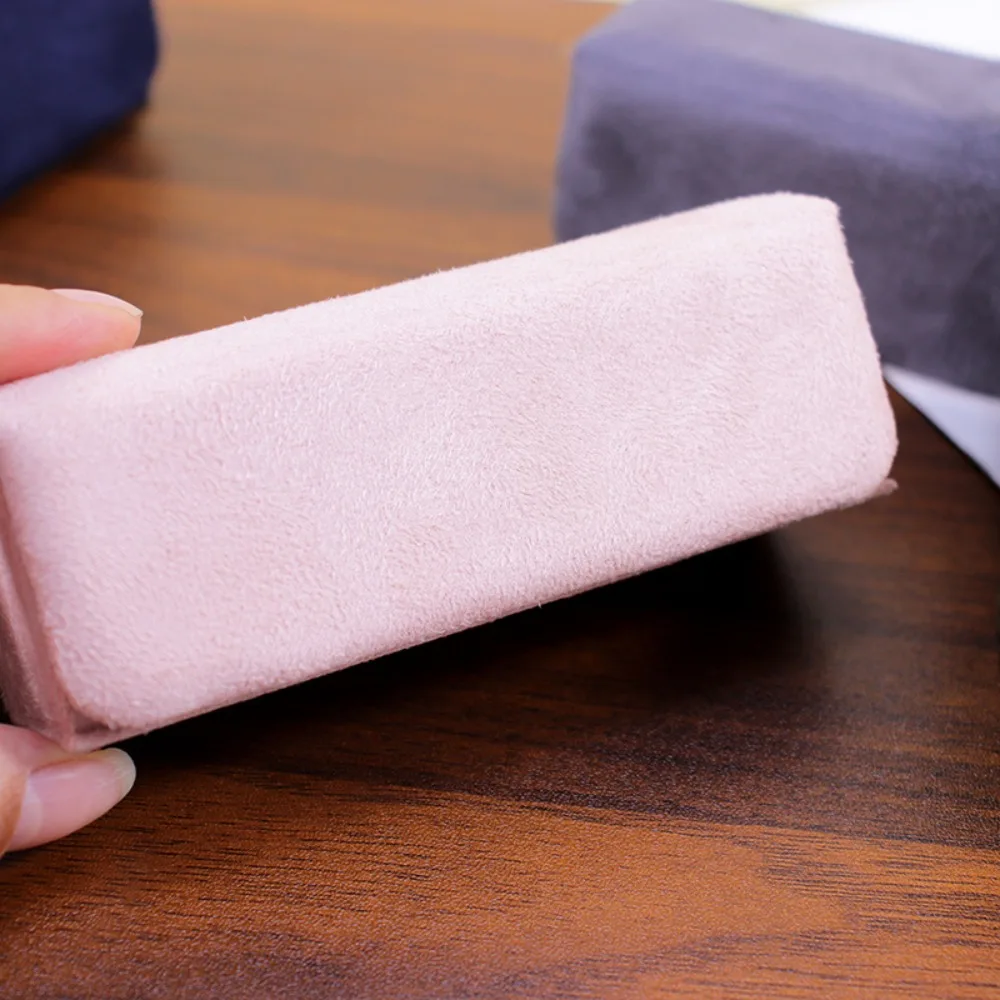 Fashion Velvet Storage Box Portable Solid Color Jewelry Display Box Compact Multi-functional Holder Jewelry Organizer