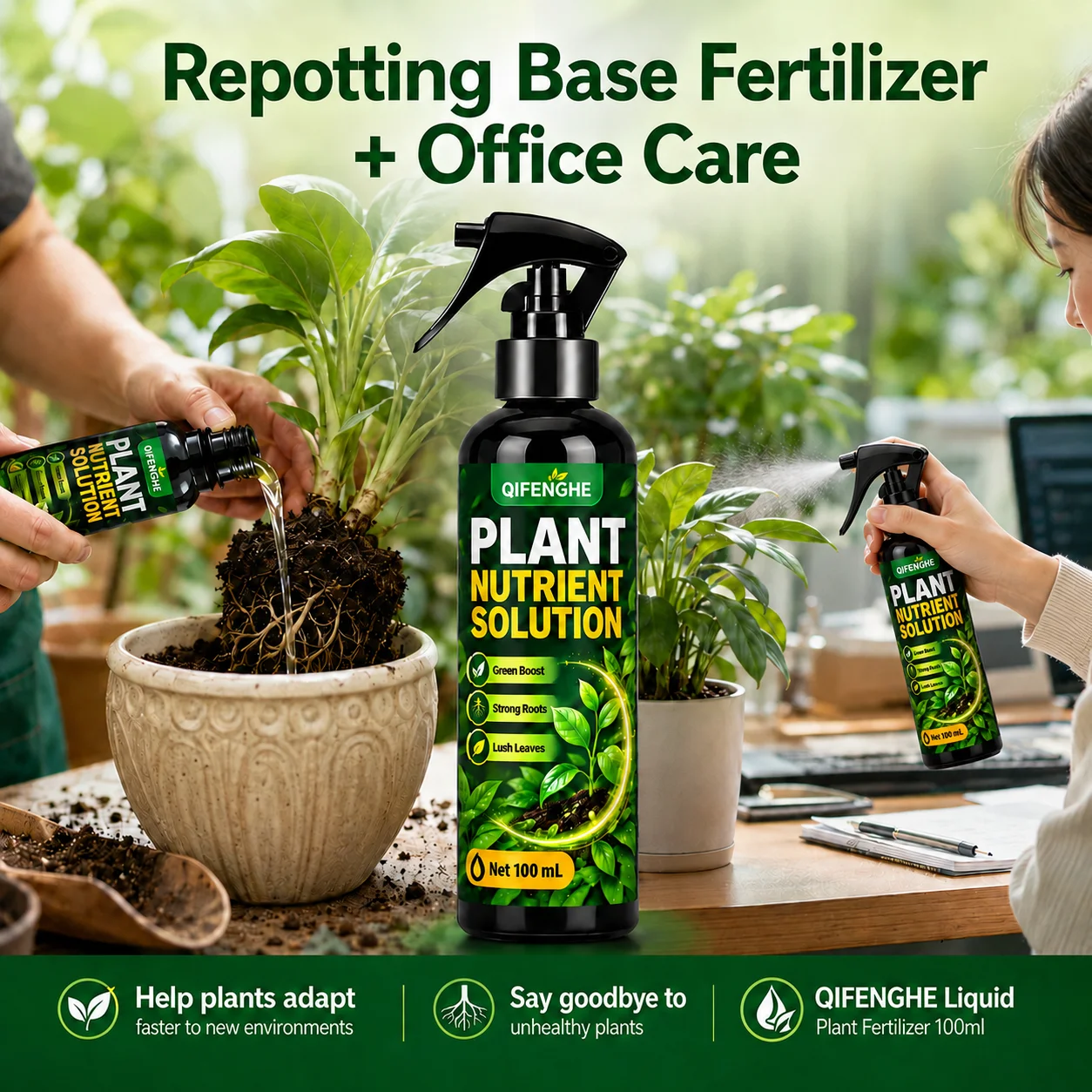 Liquid Fertilizer All In - All-Purpose Plant Food Liquid Drops, Strengthen