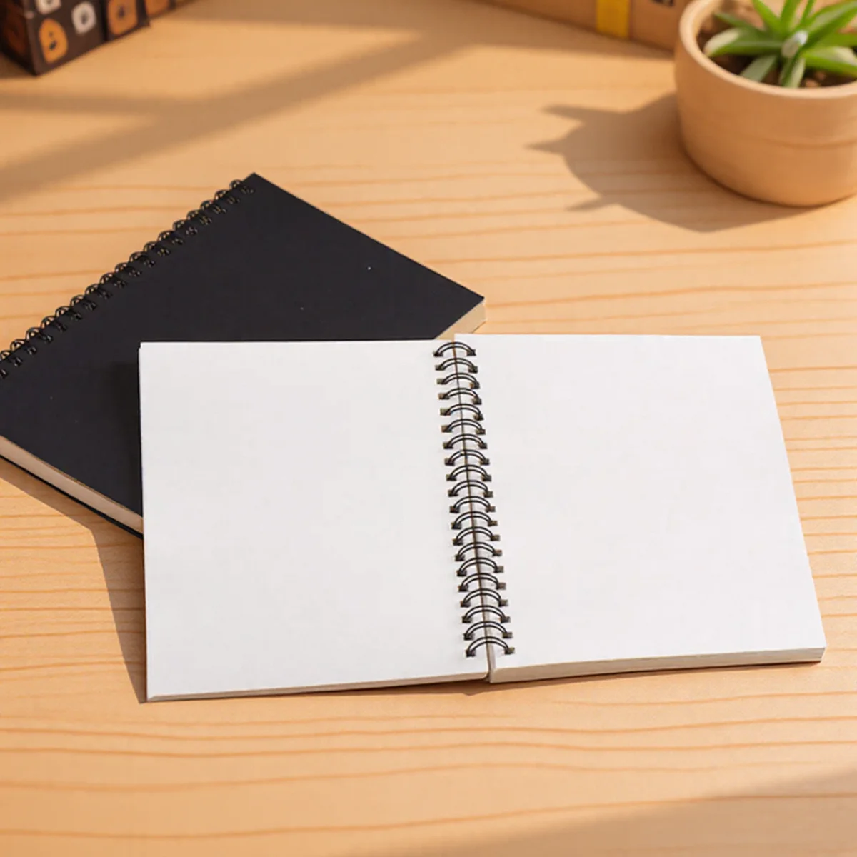 STONEGO Retro Kraft Bobina de Papel Notebook Em Branco Doodle Diário Sketchbook Atacado Simples Bloco de Notas Criativo