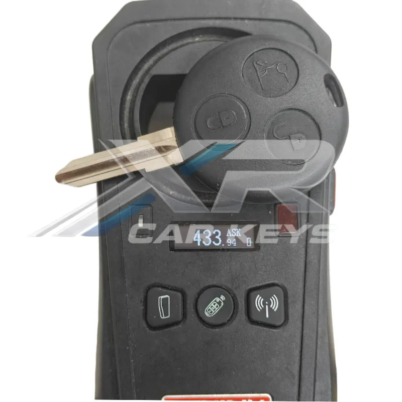 Remote Car Key Fob 433Mhz ASK For Benz Smart Fortwo 450 Forfour Roadster City Cabrio Roadster Coupe Crossblade 3Button Key Shell