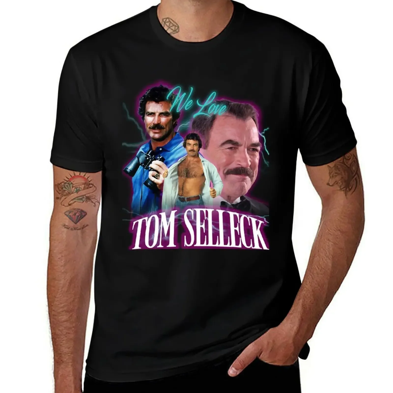 

Fán árt Collágé Tom Sélléck T-Shirt Blouse shirts graphic cotton man t-shirts hippie clothes mens shirts graphic tee