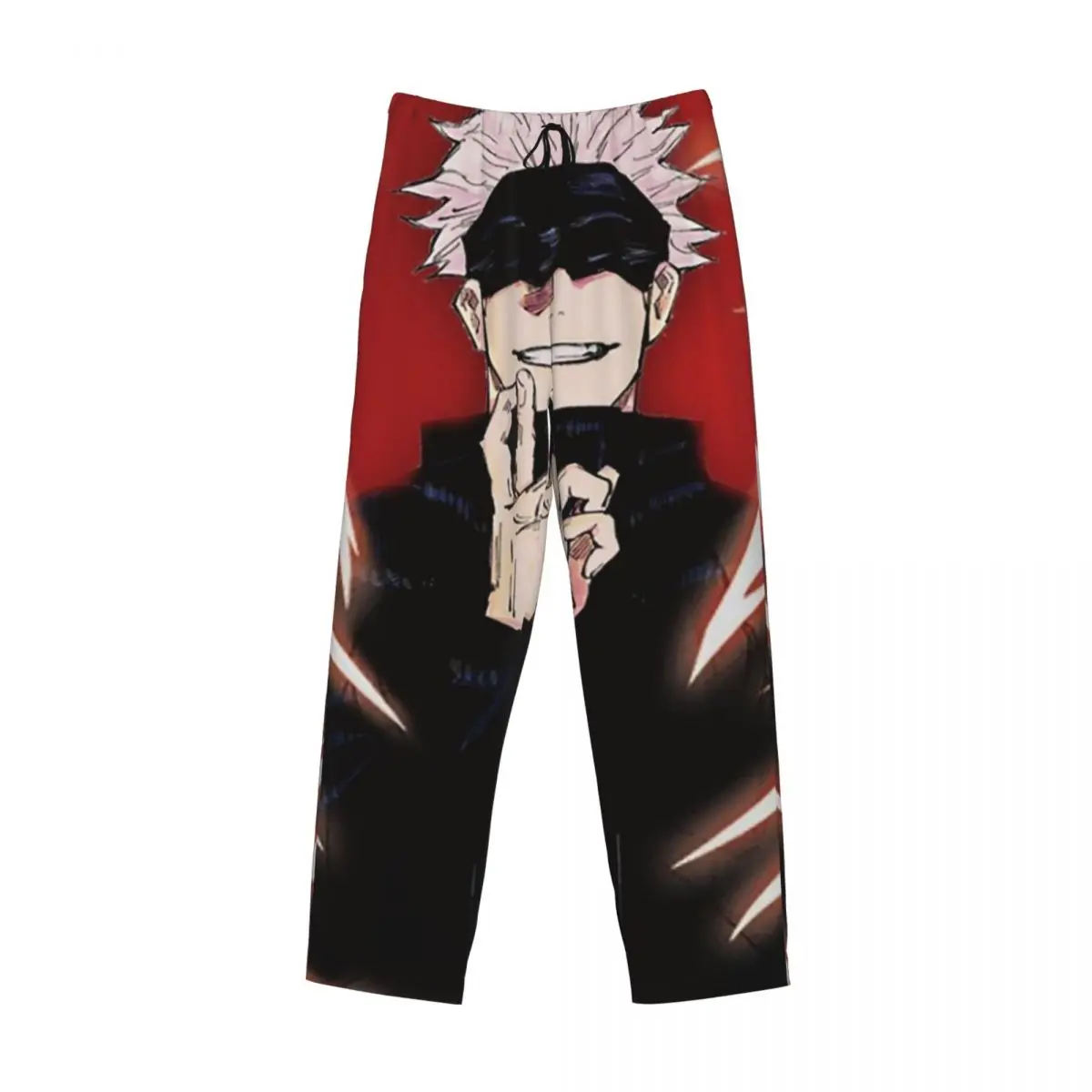 

Пользовательские Satoru Gojo аниме дзюдзюцу кайсен пижамные штаны мужская одежда для сна спальные штаны с карманами