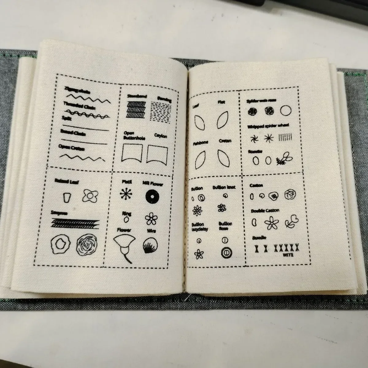 

DIY Stitch Books Imitation linen Embroidery Books Stitch Books Embroidery Sewing Name Enhance Crafting Skills