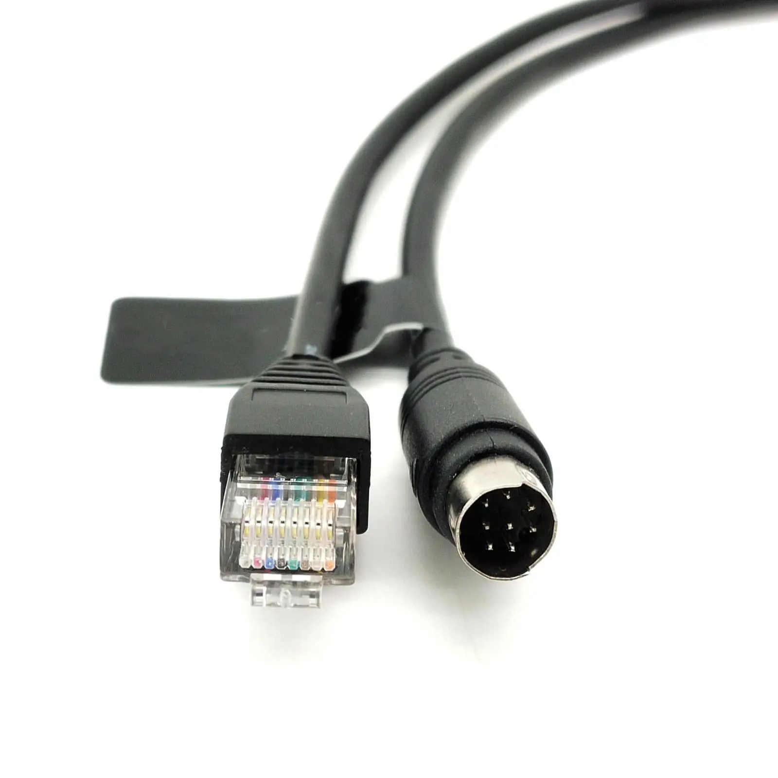  Din 8Pin to RJ45 RS232 Camera Control Cable for Cameras 1Meter
