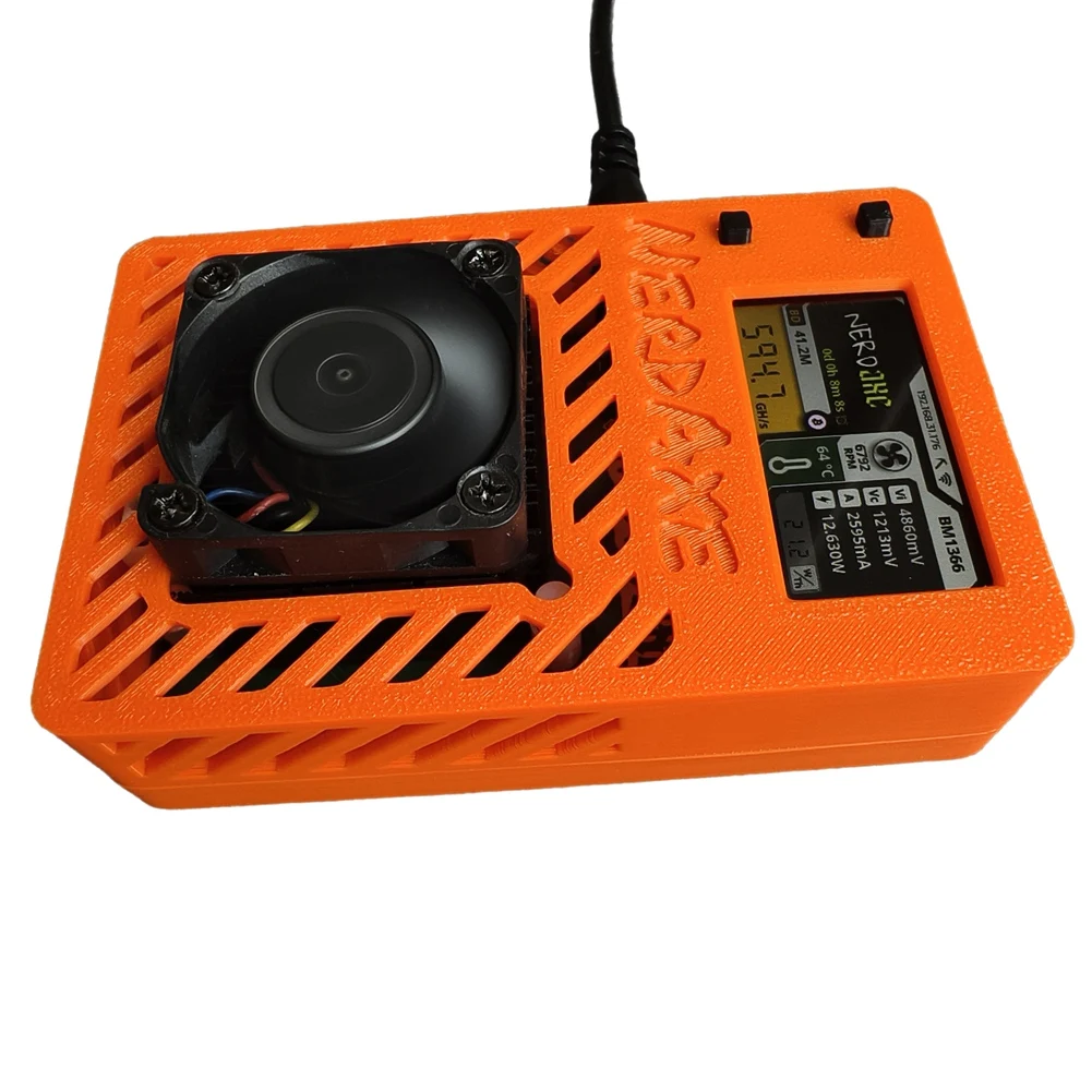 NerdAxe Miner Nerdminer 500Gh/S S19XP BM1366 ASIC Bitaxe Bitcoin Mini Miner com tela de 1,9 polegadas PlugJAS UE