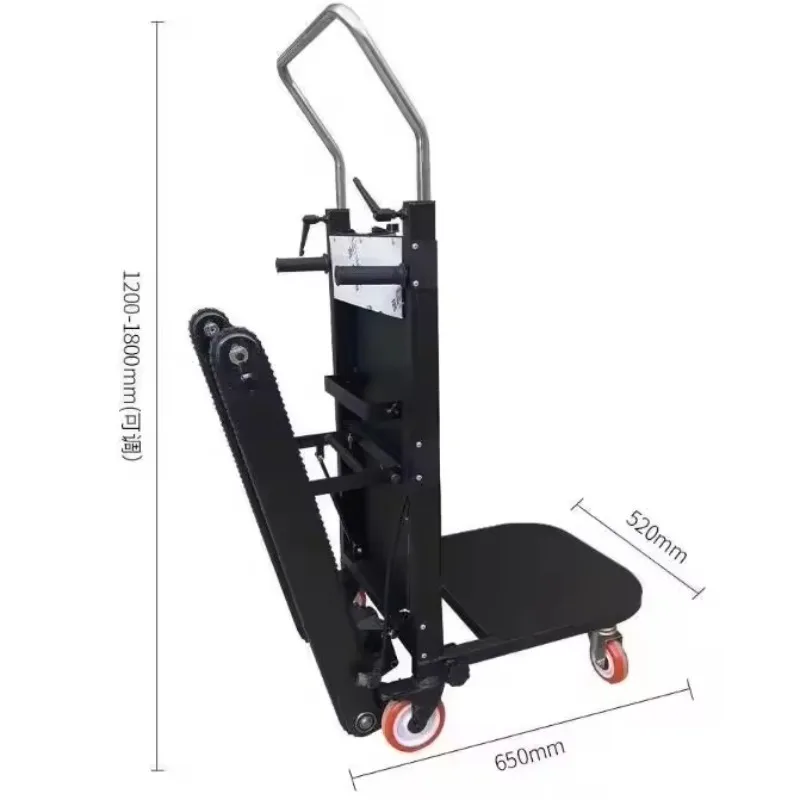 Low Price  Electric Stair Climbing Trolley for Building Cement Load Transport in Logistics and Warehouse
