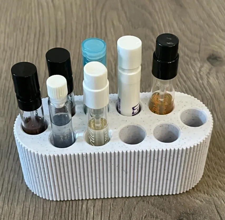 Hole Diameter 11.7mm 14.5mm 3D Printed Storage Box and Desk Organizer Bedroom Beauty Minimalist Design for Perfume Sample